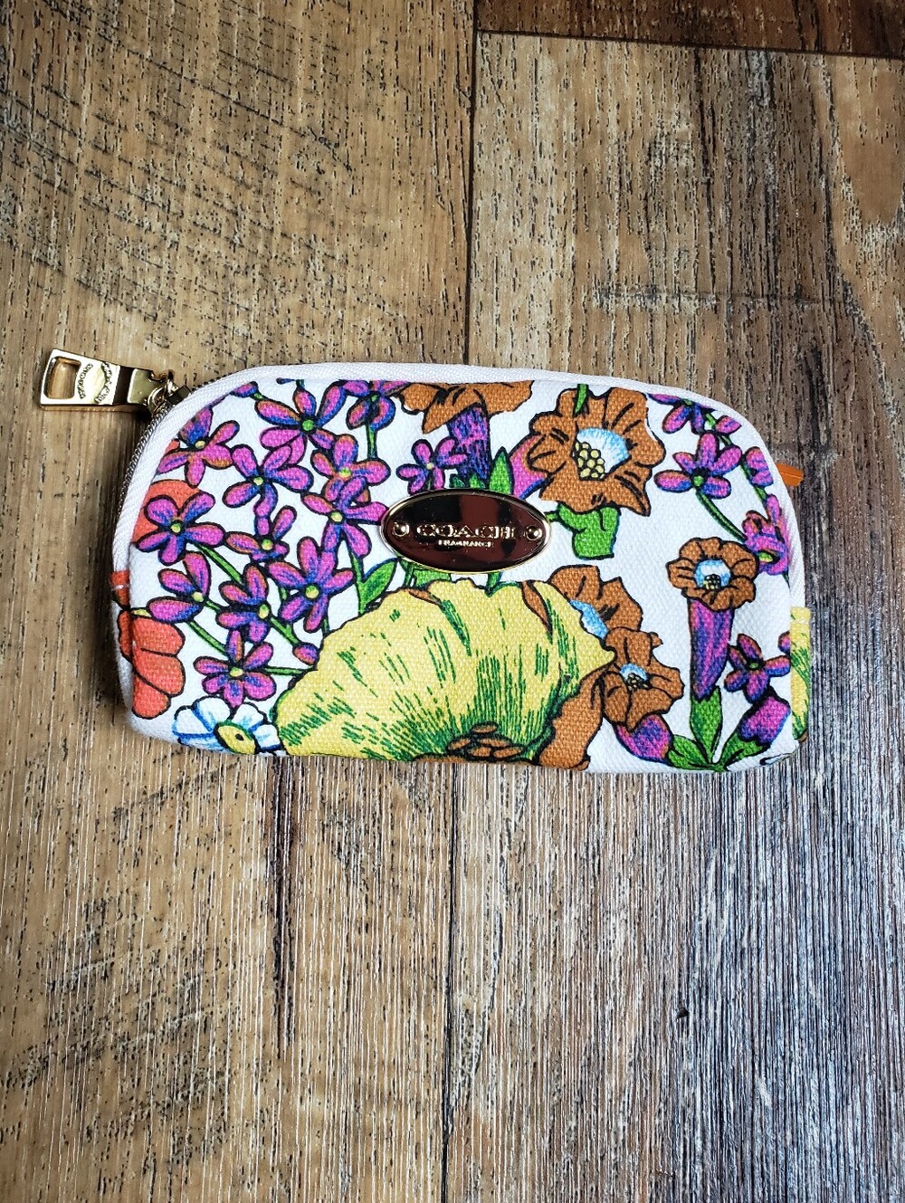 Coach Floral Print Mini Fragrance Pouch